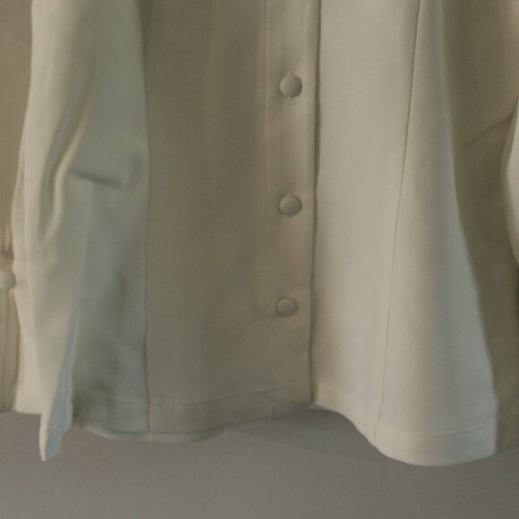 Choosy Puff Sleeve Cozy Blouse White Size XS - Picture 10 of 14